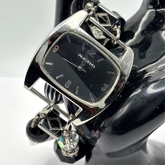 Black Floral Narmi Watch - Picture 1 of 6